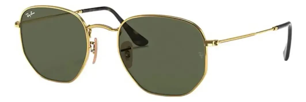 Ray-Ban Hexagonal 3548 Dorado Verde Clasico